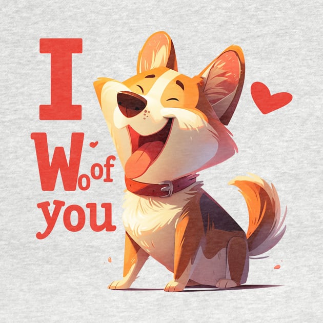 i woof you by Stephanie Francoeur Art